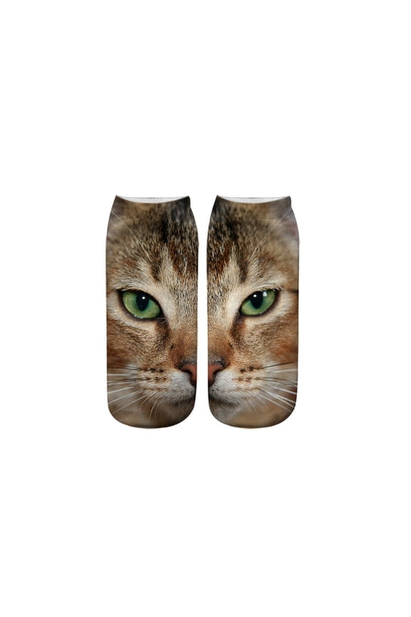 Face Print Socks Unisex Cute Mid-Calf Socks Soft Breathable Comfortable Fun Gift for Everyday Wear and Gifting C