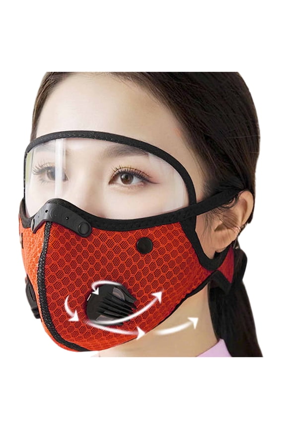 Face Protection Mask, Breathable with Eye Shield, 1 Pack for Men Women, Outdoor Cycling Sports Wind Dust Protection Safety Face Cover