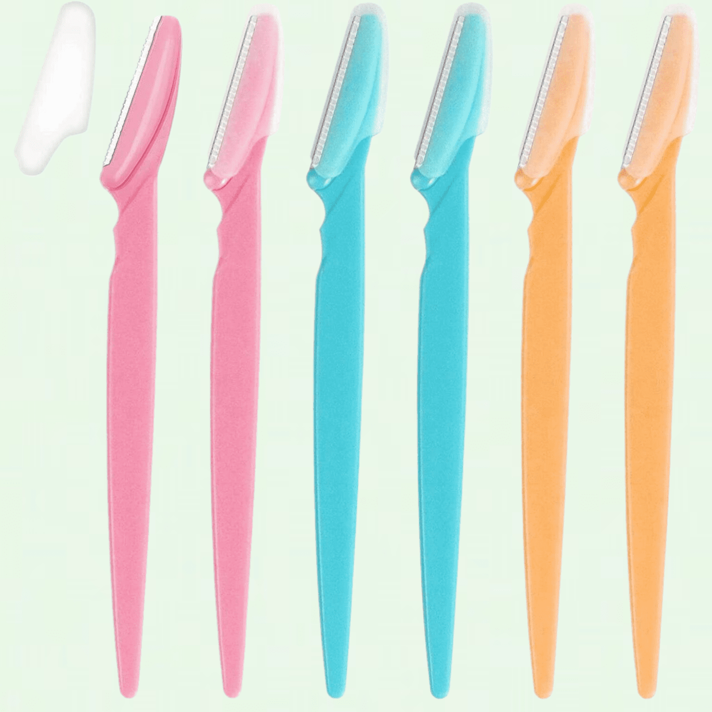 Face Razors for Women, 6 Pcs Eyebrow Razors with Safety Covers, Exfoliating Dermaplaning Tool