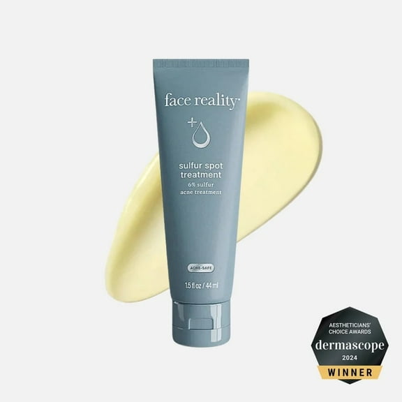Face Reality Skincare Sulfur Spot Treatment Gel, 1.5 Fl Oz