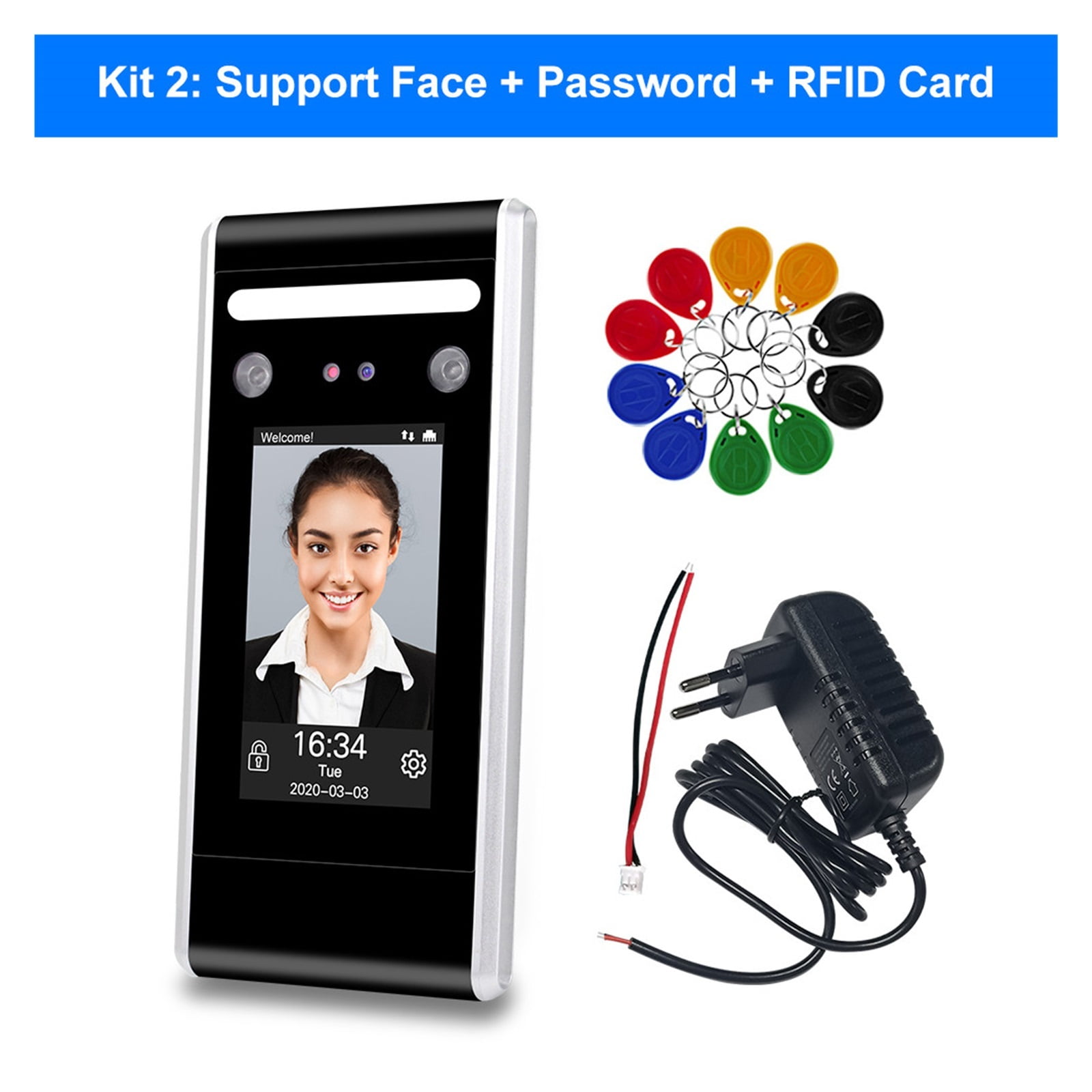 Face Recognition Access Control Dynamic Detection Door Lock Face