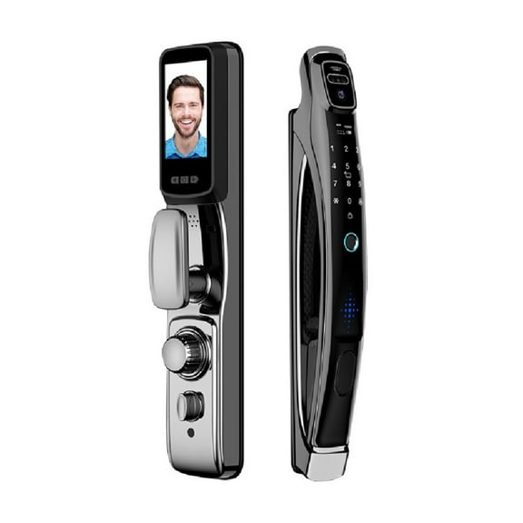 Face Recognition Smart Door Lock with Camera Video Call Voice Intercom Digital Automatic ,Easy Installation