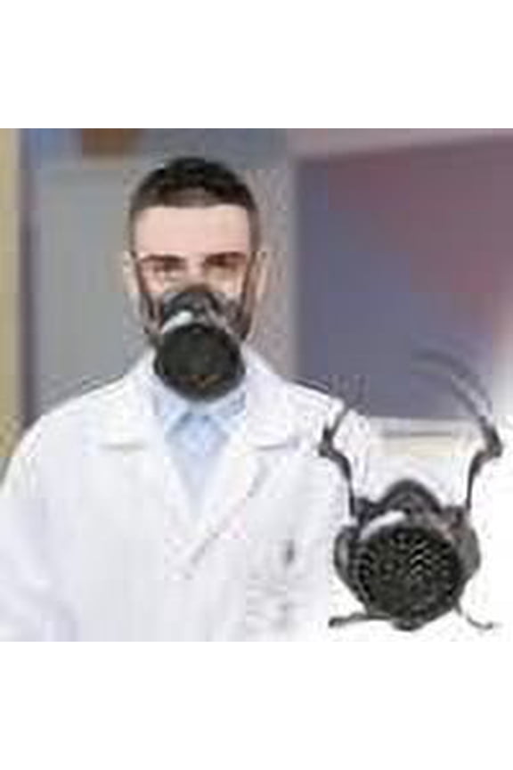 Face Respirator Mask, Gas Respirator with Activated Carbon Filters, Reusable Paint Face Cover For Work Protection, Easy to dismantle