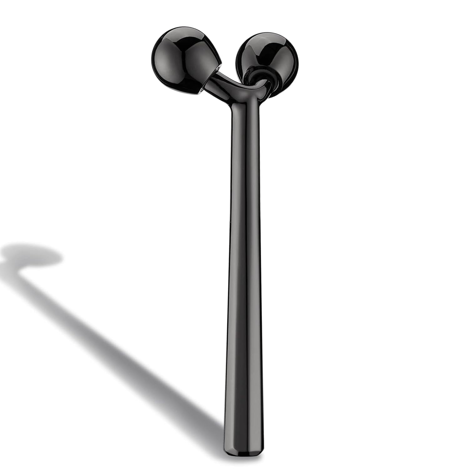 Face Roller, Facial Metal Massager, Massage Tool for face (Black)