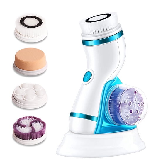Facial Cleansing Brush IPX6 Waterproof Heads,Electric Face Spin Brush for Exfoliating,Oil makeup, Pores, Massaging and Deep Cleansing
