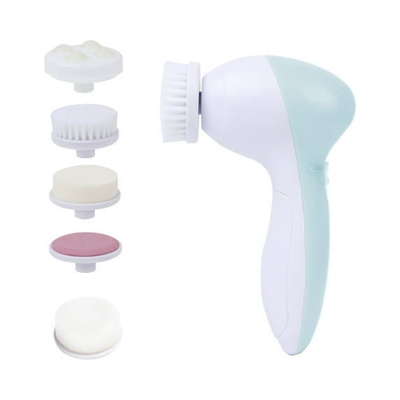 Face Scrubber | Facial Cleansing Brush Exfoliator, Powered Electric Wash Exfoliating Spin Cleanser Cleaning Scrub, Rechargeable Facial Cleansing Spin Brush Set with 7 Exfoliating Brush Heads