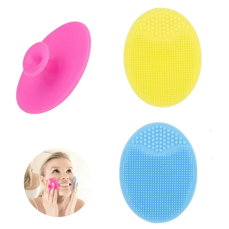 4 Pack Face Scrubber Soft Silicone Facial Cleansing Brush Face