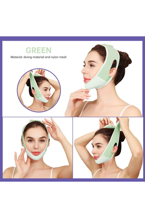 Face Sculpting Mask, V Face Bandage, Double Chin Reduction Sleep Mask, Pressure Firming and Lifting Contouring Bandage for Jawline Definition and Facial Tightening