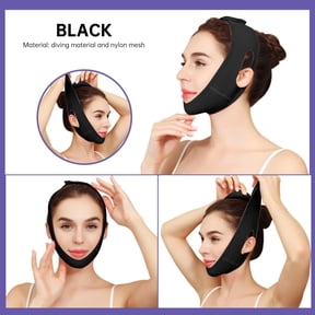 Face Sculpting Mask, V Face Bandage, Double Chin Reduction Sleep Mask, Pressure Firming and Lifting Contouring Bandage for Jawline Definition and Facial Tightening