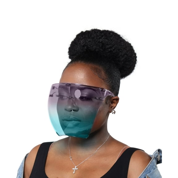 Face Shield Glasses By Snatched Flames purple/Teal