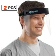 EXGREEM Face Shield Safety Full Face Shield Transparent Visor with Eye and Head Protection Anti-Spitting Splash Facial Cove