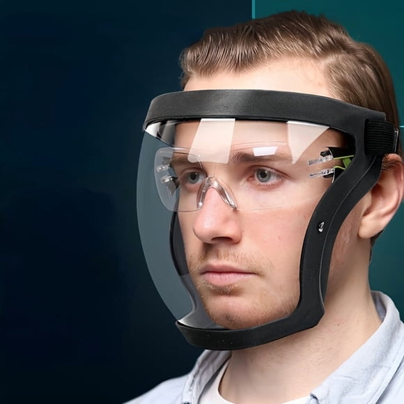 Face Shield,Super Protective Face Shield Mask-Reusable, High-definitionAnti Fog Mask,Full Face Shield ,Dustproof & Impact Resistant Woodworking Mask for Outdoor Cycling, Welding, Kitchen Fumes