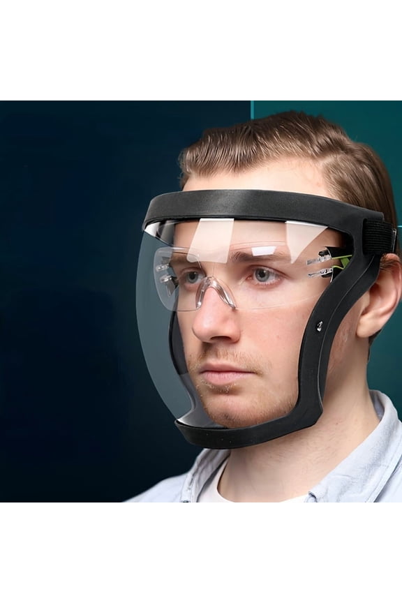 Face Shield,Super Protective Face Shield Mask-Reusable, High-definitionAnti Fog Mask,Full Face Shield ,Dustproof & Impact Resistant Woodworking Mask for Outdoor Cycling, Welding, Kitchen Fumes