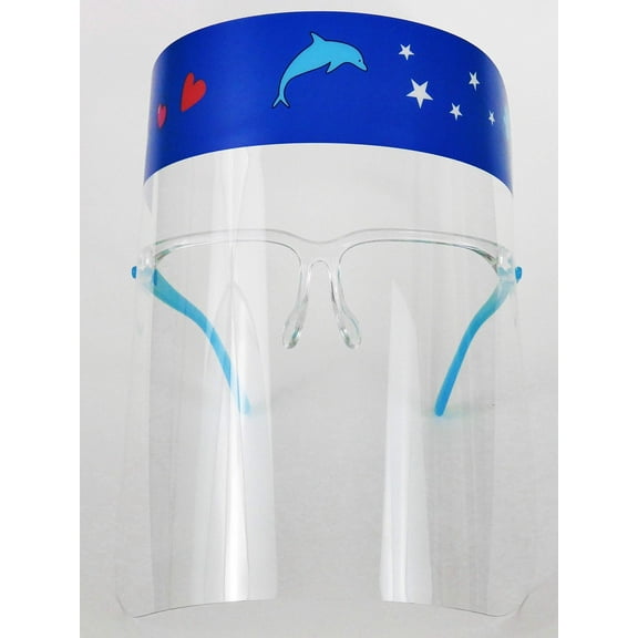 Face Shield for Boys - (Pack of 3) - Reusable/Disposable Cute Plastic Face Shield- Anti Fog Face Shields to Protect from Splash, Droplets