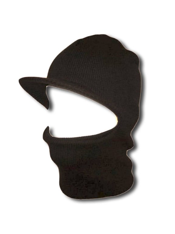 Face Ski Mask w/ Visor - Charcoal