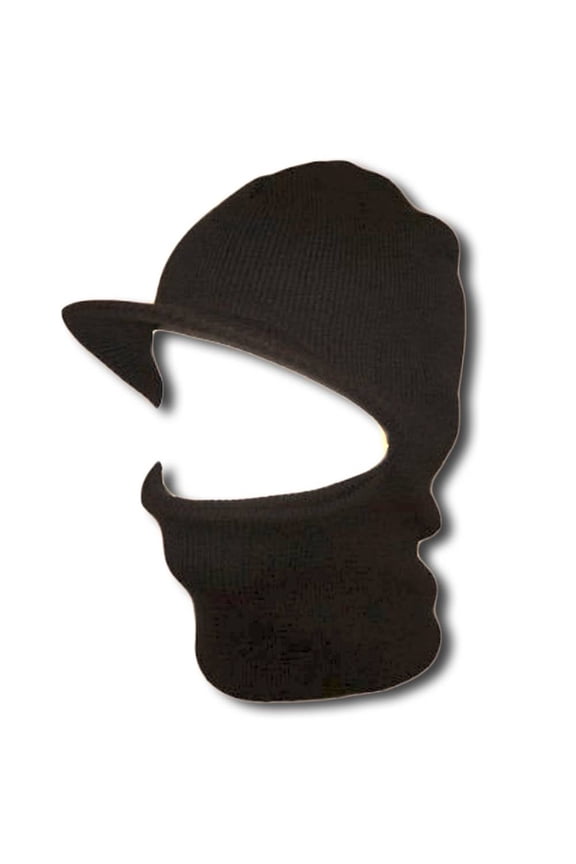 Face Ski Mask w/ Visor - Charcoal