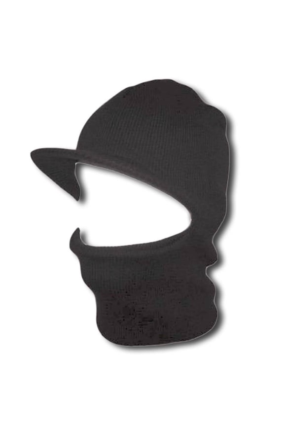 Face Ski Mask w/ Visor - Heather Grey