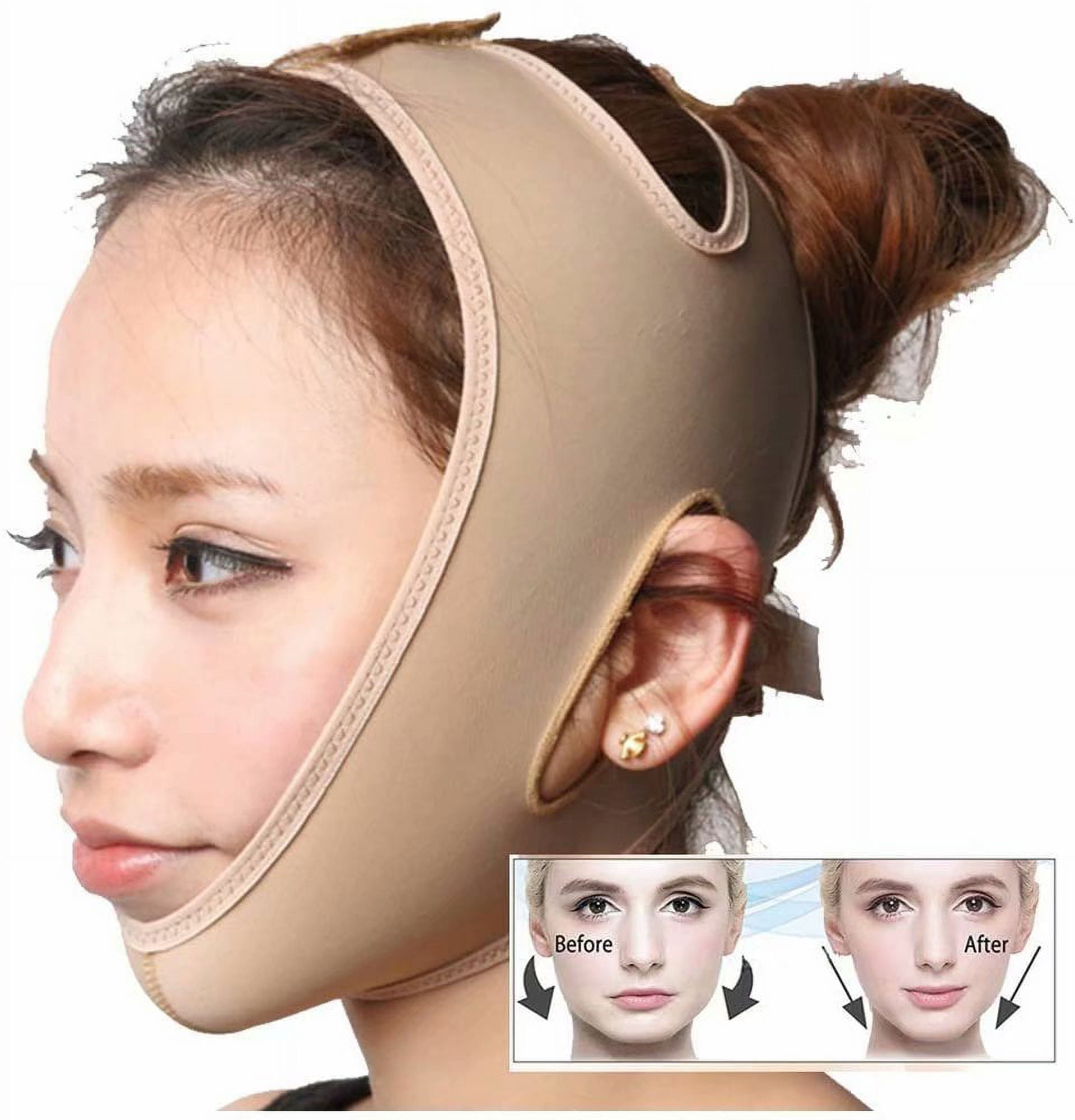 Face Slimming Strap,V Shaped Slimming Mask,Double Chin Lifting Belt V Line  Mask,Pain-Free Facial Lifting Bandage For Eliminates Sagging Skin Lifting