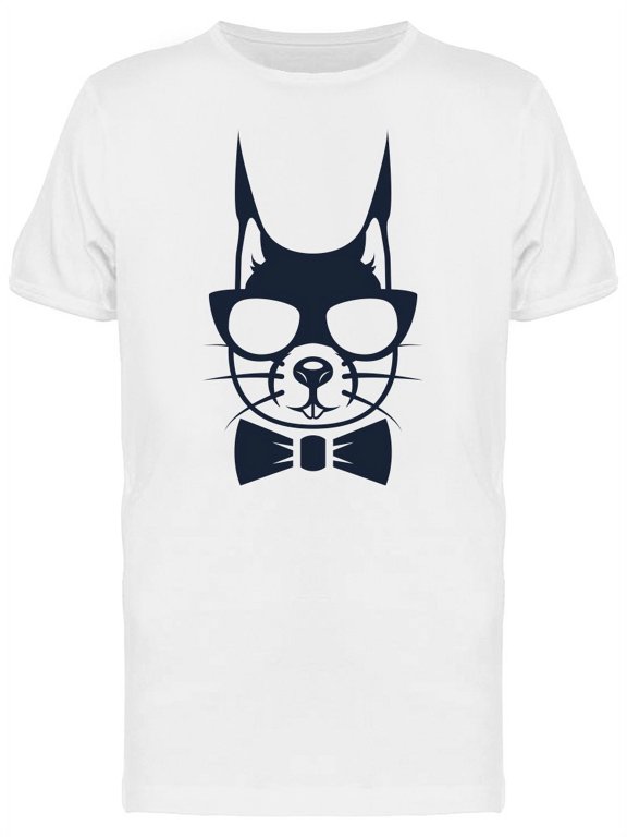 Face Squirrel Head Hipster T-Shirt Men -Image by Shutterstock, Male Large