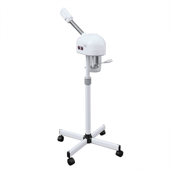 Face Steamer Facial Skin Care Machine, 800W 110V 2 in 1 Face Machine, 360 Rotatable Nozzle, Hot Mist Function, 750ml Water Tank, Adjustable Height, 800W for Deep Pore Cleansing and Skin Care,White