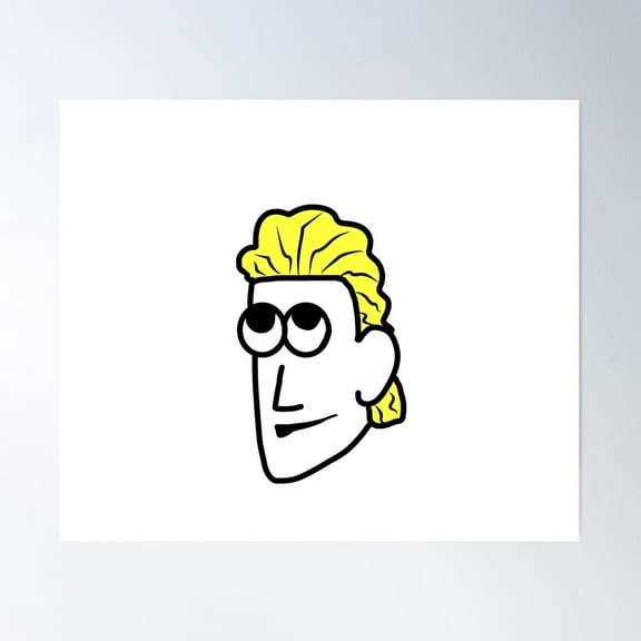 Face Sticker Poster Wall Art, Modern Wall Decor For Living Room Bedroom, 24x36 UNFRAMED