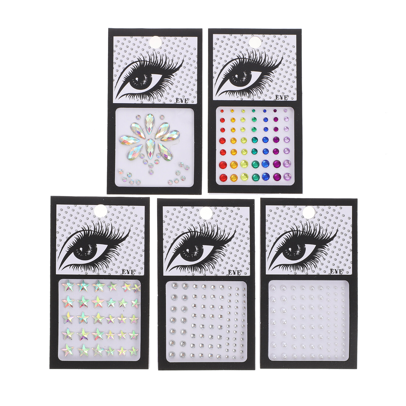 Face Stickers Gems Eye Makeup Sticker Jewels Jewel Eyes Festival
