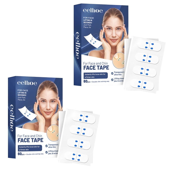 Face Tape, Face Lift Tape Invisible, Secret Makeup Tape for Double Chin, Face Lift Tapes and Bands for Jowls, Instant Face Lifting Sticker
