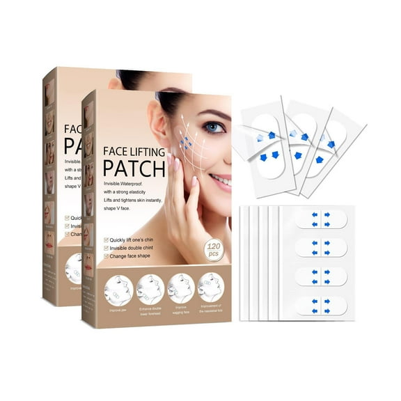 Face Tape Lifting Invisible, Neck Tape Facelift Tape for Face Invisible Use Before Makeup, Facial Adhesive for Lifting Skin, Wrinkles, Neck