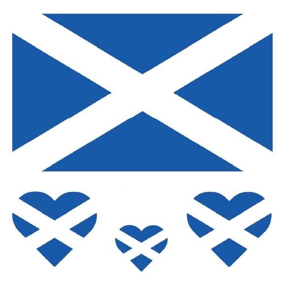 Face Tattoo Sticker, Scotland 2026 , 1 Sheet for Football Soccer Fans, Waterproof Face Decal for Bar Viewing Party Live Match Sports Event Decoration