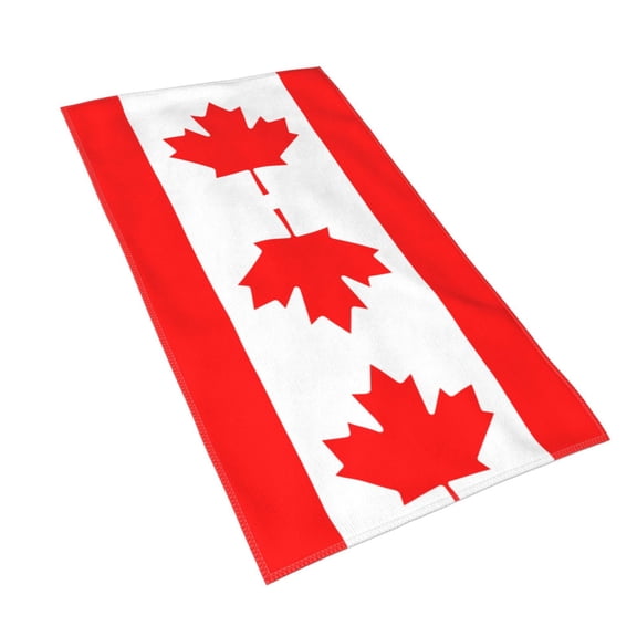 Face Towel Kitchen Tea Towel Canadian Flag Dish Washcloths Guest Towel Portable Bath Decorations 15.7 X 27.5 In