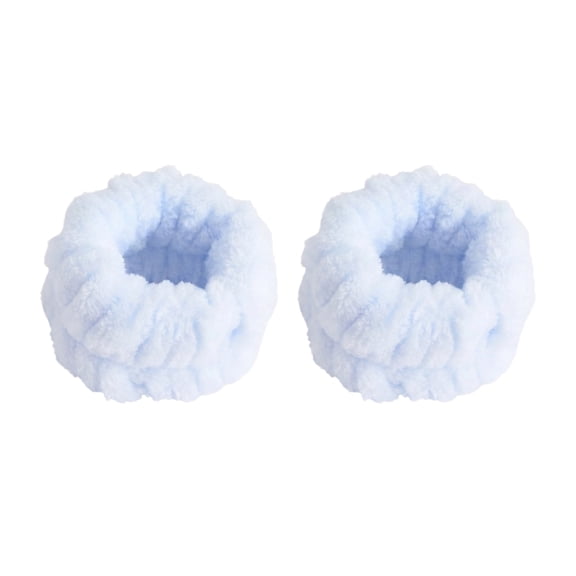 Face Towel Water Absorbing Wrist Band, Sleeve Anti Wet Wrist Band for Face Washing to Prevent Water from Dripping Down Arm Blue