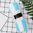 thumbnail image 1 of Face Towels Clearance! Towel Striped Pattern Skin Kindly Water Absorption Reusable Thicken Washing Soft Cloth Kids Adults Bathing Coral Fleece Towel Shower Accessories A Towel, 1 of 5