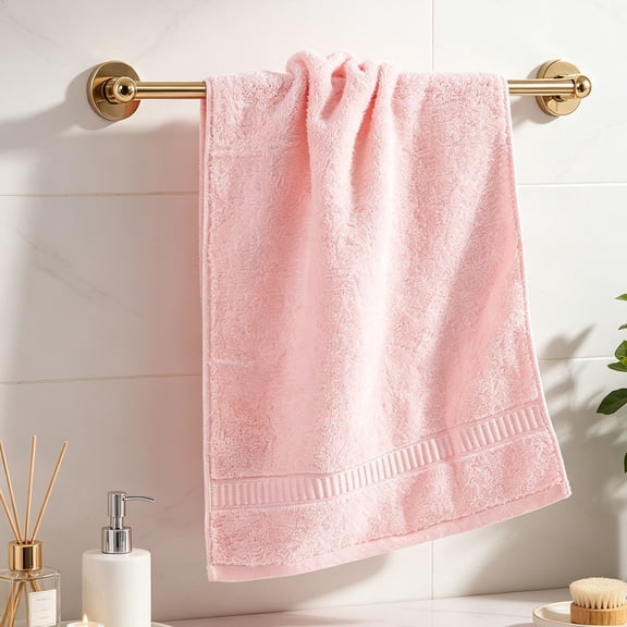 Face Towels Soft & Absorbent for Sensitive Face, Swift Dry Microfiber Washcloths, Lint-Free Reusable Hand Towels for Bathroom, Facial Fabrics for Daily Use Home, 1-Pack 13X28In