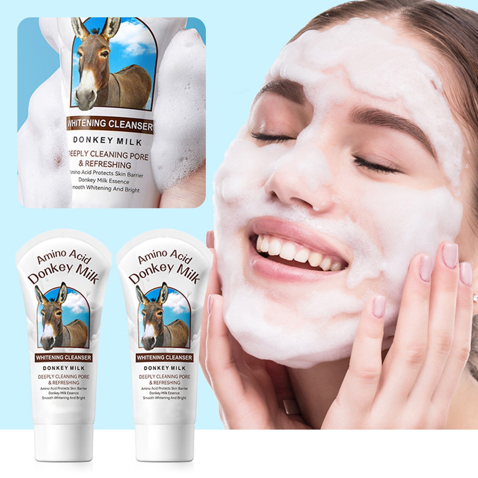 Face Wash Dry Skin Eyelash Extension Wash Foaming Face Wash down There Wash Thursday Plantation Face Wash Facial Globes Face Massage Head Remover Creme Hair for Face Mens Facial Travel Size Gentle
