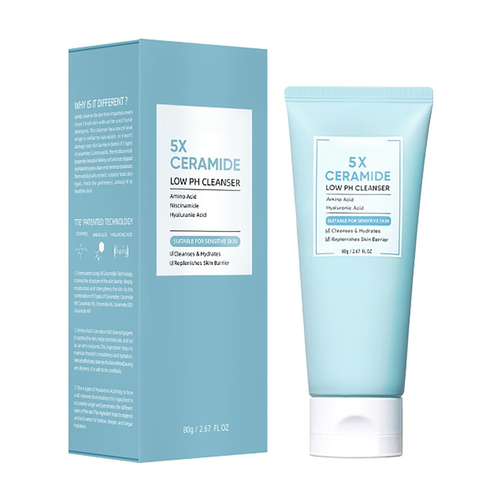 Face Wash Exfoliating Face Wash Facial Cleanser All Day Glow Creamy