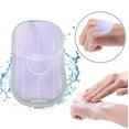 Face Wash Mens 50 Pieces Of Disposable Hand Soap Paper And Portable