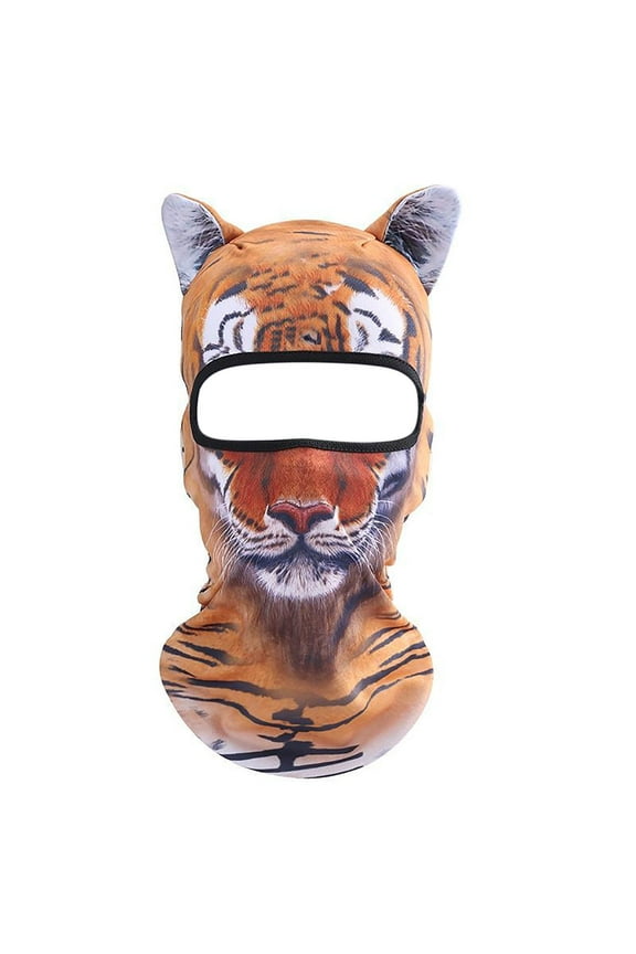 Face for Cycling - 3D Animal Ski Face with Ears Festive Festival Rave for Outdoor Activities