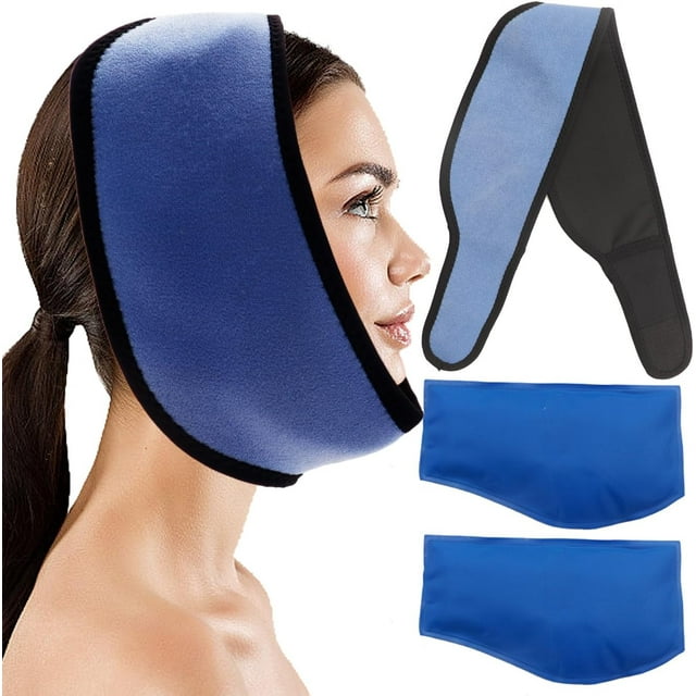 Face ice Pack for Jaw, Toothache Ice Pack Cold Compress for Head and