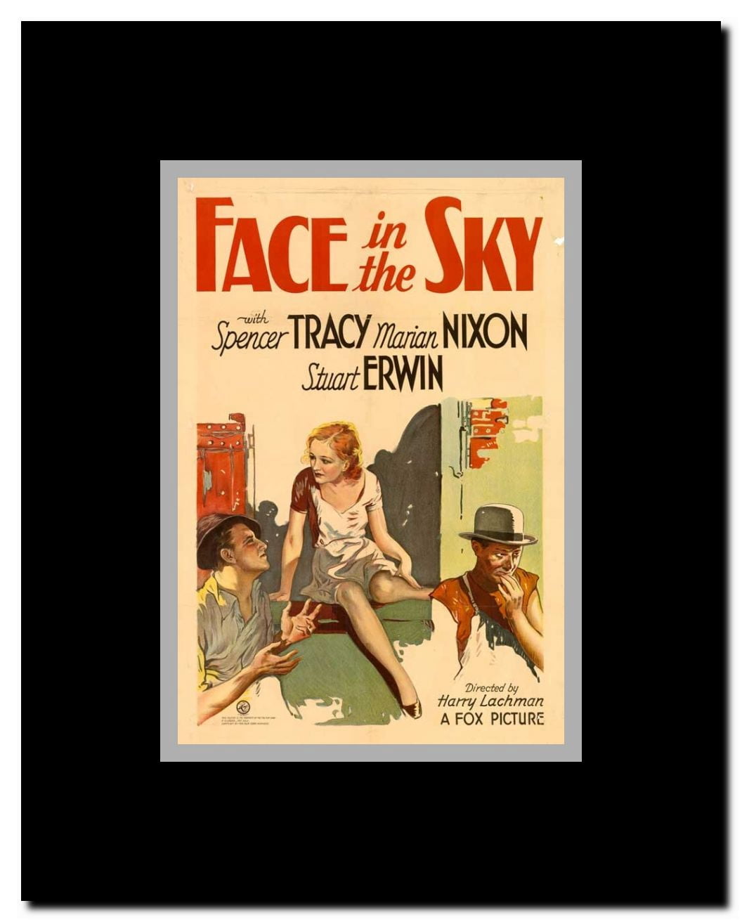 Face in the Sky Framed Movie Poster
