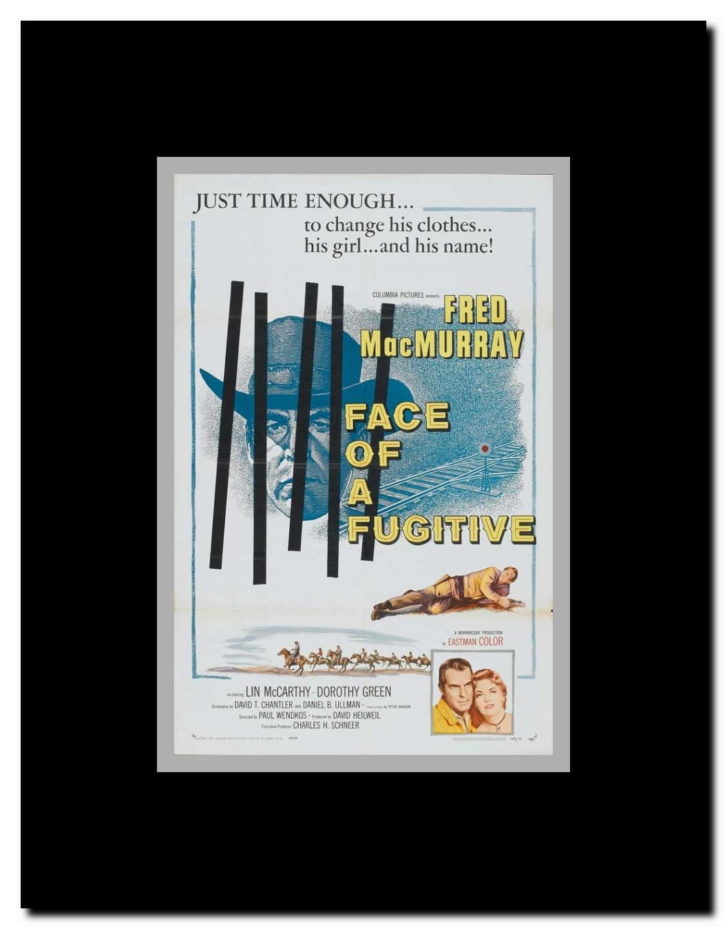 Face of a Fugitive Framed Movie Poster