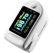 FaceLake FL-350 Pulse Oximeter, with Carrying Case & Batteries, White