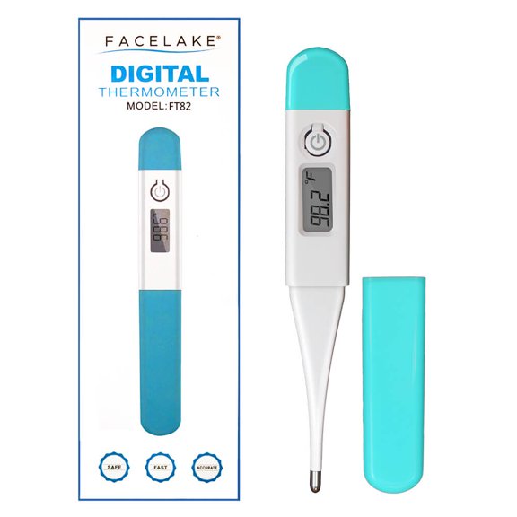 FaceLake FT82 Digital Oral Thermometer, Armpit/Rectal, Waterproof
