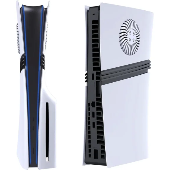 FacePlates for PS5 Pro Disc Edition Face Plates with Cooling Vents ABS Anti-Scratch Dustproof Protective Shell Cover, Replacement FacePlate for Playstation 5 Pro Disc