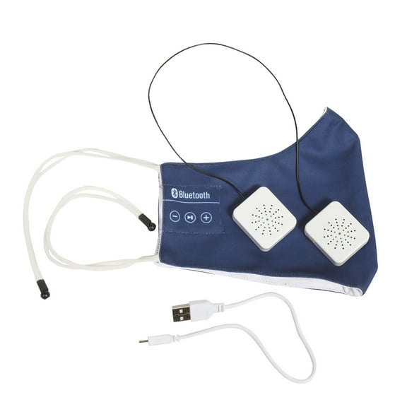 FaceTech Bluetooth Face Mask - Adjustable Face Covers with Rechargeabl