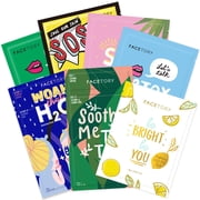 FaceTory Best of 7 K-Beauty Sheet Mask Set | Premium Korean Face Masks for All Skin Types   Hydrating, Calming & Brightening | Toxin-Free, Gentle and Natural Self-Care Gift for Women & Teens