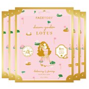 FaceTory Dream Garden Lotus Balancing Bio-Cellulose Mask - Pack of 5