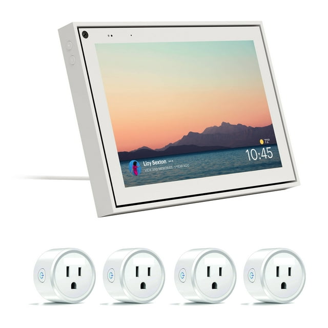 Facebook 8 Inch White Mini Portal with Smart Sockets