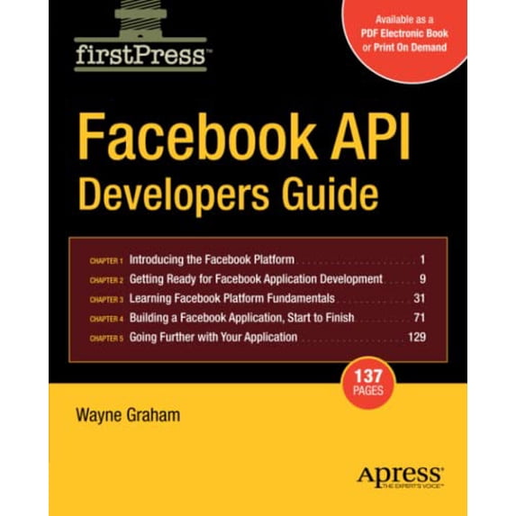 Pre-Owned Facebook API Developers Guide (Firstpress) Paperback