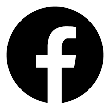 Facebook Logo Vinyl Decal - 6 Inch Black
