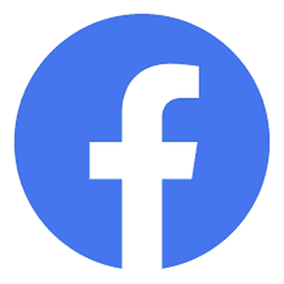 Facebook Logo Vinyl Decal - 6 Inch White